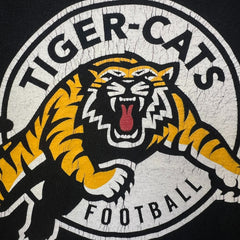 Vintage 2011 Reebok Hamilton Tiger Cats T Shirt Mens Large Black CFL Football Tee