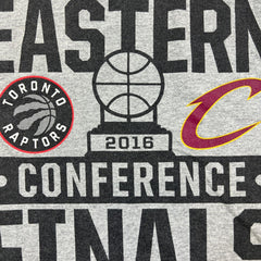 2016 Adidas Toronto Raptors T Shirt Mens XL Gray Eastern Conference Finals NBA Basketball Tee