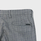 Projek Raw Plaid Bungee Pants Mens 38x30 Gray Drawstring Taper Leg Casual Trouser