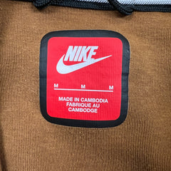 Nike Sportswear Hoodie Mens Medium Brown Tech Fleece Full Zip Hooded Sweater