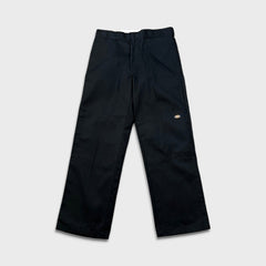 Dickies Pants Mens 34x32 Black Loose Fit Double Knee Workwear Baggy Trouser