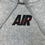 Nike Air Sportswear Hoodie Mens 2XL Gray Swoosh Graphic Hooded Sweater