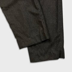 Harry Rosen Dress Pants Mens 32x30 Brown Wool Cargo Utility Trousers Tailored