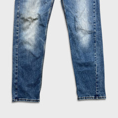 Levi's 505 Jeans Mens 32x32 Blue Regular Fit Straight Leg Medium Wash Denim Pants