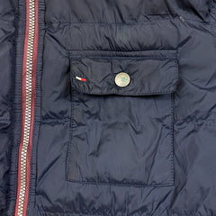 Tommy Hilfiger Jacket Mens Medium Red Reversible Down Puffer Heavy Coat