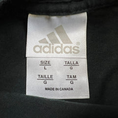Vintage 90s Adidas T Shirt Mens Large Black 3 Stripes Athletic Short Sleeve Tee