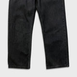 Levi's 505 Jeans Mens 32x28 Black Regular Fit Straight Leg Dark Wash Faded Denim Pants