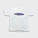 Vintage Y2K Bud Light T Shirt Mens XL White Beer Logo Graphic Short Sleeve Tee