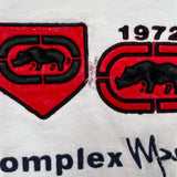 Vintage 90s Ecko Unltd T Shirt Mens Small White Complex Rhino Distressed Tee