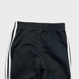 Vintage Y2K Adidas Sweatpants Mens Large Black 3 Stripes Spell Out Taper Leg Jogger