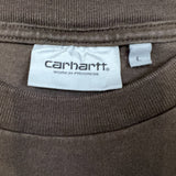 Carhartt WIP Long Sleeve Paisley Tee Buckeye Mens Large Brown Faded Shirt