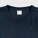 Vintage Y2K Blank T Shirt Mens 2XL Black Short Sleeve Classic Faded Tee