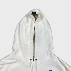 Zoo York Hoodie Mens Large White Live Everyday As If It's Your Last Pullover