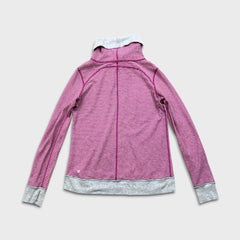 Lululemon In A Cinch Long Sleeve Tee Women Size 10 Pink / Gray Reversible