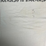 Vintage 1994 Sports Fans On Strike T Shirt Mens Large White Enough Is Enough Tee