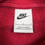 Nike Sportswear Hoodie Mens Large Red Swoosh Pullover Hooded Sweater