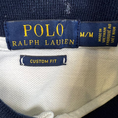 Polo Ralph Lauren Shirt Mens Medium White Great Britain Big Pony Short Sleeve