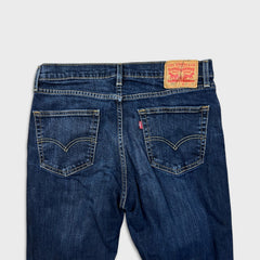 Levi's 511 Jeans Mens 34x32 Blue Slim Fit Mid Rise Dark Wash Stretch Denim Pants