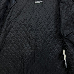 Vintage 90s Oakwood Classic Genuine Leather Jacket Mens Large Black Thinsulate Insulated