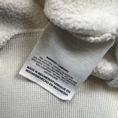 Nike Sportswear Sweatshirt Mens Large White 1/2 Zip Swoosh Athletic Pullover
