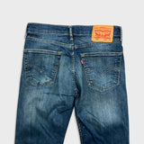 Levi's 505 Jeans Mens 30x28 Blue Regular Fit Straight Leg Dark Wash Denim Pants