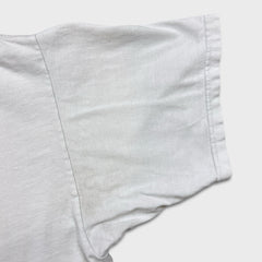 HUF Box Logo T Shirt Mens XL White Distressed Short Sleeve Graphic Skate Tee