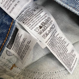 Levi's '94 Baggy Jeans Womens 32x31 Blue Loose Relaxed Fit Distressed Light Wash
