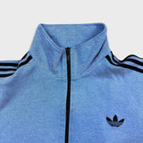 Adidas Originals Tracksuit Top Mens 2XL Blue 3 Stripes Full Zip Sweatshirt