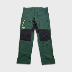 Helly Hansen Oxford 4X Workwear Mens 38x32 Green Regular Normal Fit Lightweight Pants