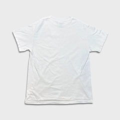 Vintage Y2K Blank T Shirt Mens Medium White Tennessee River Distress Short Sleeve Tee