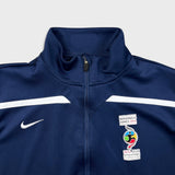 2014 Nike Indigenous Games Track Jacket Mens Large Blue Dri Fit Full Zip