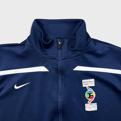 2014 Nike Indigenous Games Track Jacket Mens Large Blue Dri Fit Full Zip