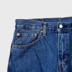 Levi's 505 Jeans Mens 33x30 Blue Regular Fit Straight Leg Medium Wash Denim Pants