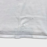 Karl Lagerfeld Paris T Shirt Mens XL White Ikonik Avatar Logo Distressed Tee