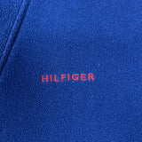 Vintage 90s Tommy Hilfiger Fleece Mens Large Blue Pullover 1/4 Zip Jacket