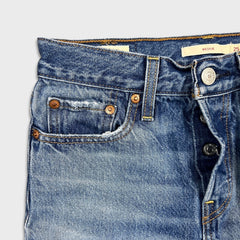 Levi's Wedgie Jeans Womens 25x27 Blue Slim Tapered Leg High Rise Medium Wash Pants