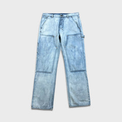 Ksubi Operator Carpenter Jeans Mens 34x32 Blue Double Knee Light Wash Workwear Denim Pants