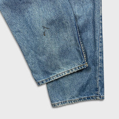 Vintage 90s Levi's 506 Jeans Mens 34x30 Blue Comfort Relaxed Straight Light Wash Denim Pants