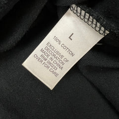 Fear of God Essentials Shirt Mens Large Black Boxy Graphic Long Sleeve Tee