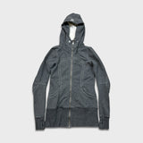 Lululemon Scuba Hoodie Womens Size 6 Gray Full Zip Sports Hooded Sweater