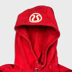 Lululemon Scuba Hoodie Womens Size 4 Red Full Zip Sports Hooded Sweater