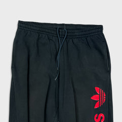 Vintage 90s Adidas Sweatpants Mens Medium Black Originals Trefoil Jogger
