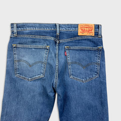 Levi's 505 Jeans Men 36x34 Blue Regular Fit Straight Leg Medium Wash Faded Denim Pants