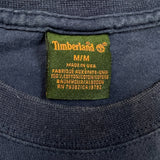 Vintage 90s Timberland T Shirt Mens Medium Blue Original USA Faded Graphic Tee