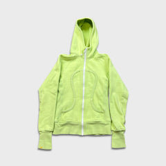 Lululemon Scuba Hoodie Womens Size 2 Green Full Zip Sports Hooded Sweater