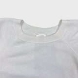 Vintage 90s Blank Sweatshirt Womens 3XL White Raglan USA Hanes Her Way