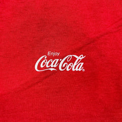 Vintage 90s Coca Cola T Shirt Mens Large Red USA Single Stitched Graphic Tee
