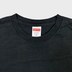 Supreme x Hanes Blank T Shirt Mens Medium Black USA Short Sleeve Tee