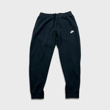 Nike Sportswear Sweatpants Mens Large Black Swoosh Taper Leg Jogger