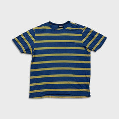 Patagonia Pocket T Shirt Mens Medium Blue Striped Lightweight Short Sleeve Tee